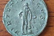 Silver Roman Coin - Gordian iii Hercules