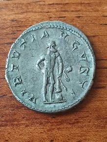 Silver Roman Coin - Gordian iii Hercules