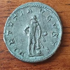 Silver Roman Coin - Gordian iii Hercules