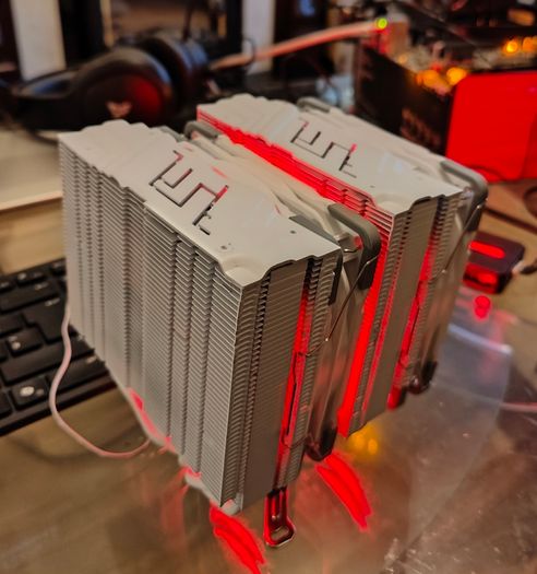 Tempest 6 Pipes Dual Heatsink 120mm ARGB CPU Cooler White