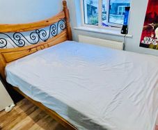 Solid Double Bed & Matress