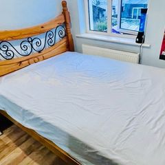 Solid Double Bed & Matress