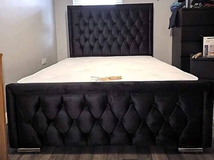 Double Bed Frame Optional Gaslift Ottoman Storage - Storage Bed- Upholstered Bed- Bed on Sale- Mattres
