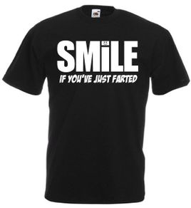 Smile If Youve Just Farted  Mens funny rude t-shirt  tee top shirt
