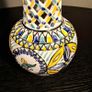 Tall Ceramic Vase Lattice Design, Pierced Bohemian Design  ..  HALF PRICE NOW Image 7