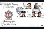1982 Great Britain Maritime Heritage Commemorative Stamps Benham First Day Cover with The Worshipful Company of Shipwrights with the London EC, Coat of Arms, Special Handstamp postmark