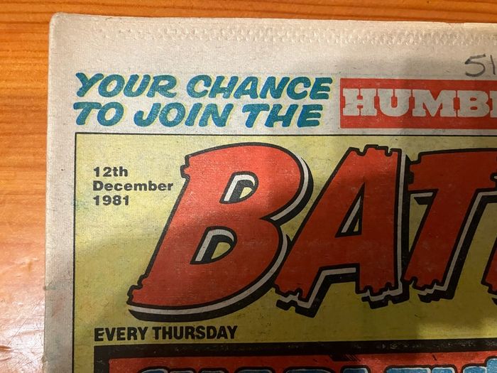 Comic: 'Battle' (12th December 1981)