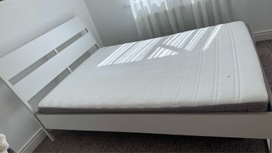 IKEA Double Bed Frame and Mattress