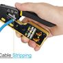 Pass Through RJ45 Crimp Tool Kit Ethernet Crimper CAT5 Cat5e Cat6 Crimping Tool Kit Image 3
