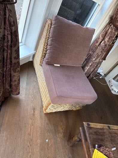 L corner wicker sofa set