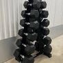 Hex Dumbbells 5kg - 20kg + storage rack (new) Image 2