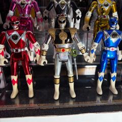 1995 Power rangers movie Bandai  metallic Rangers 6 rangers