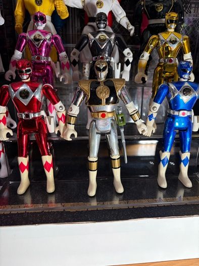 1995 Power rangers movie Bandai  metallic Rangers 6 rangers