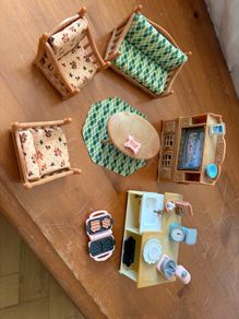 Sylvanian Families Comfy Living Room + Kitchen Island Set