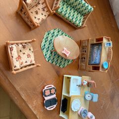 Sylvanian Families Comfy Living Room + Kitchen Island Set
