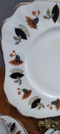 Vintage Arklow Autumn Leaves Fine Irish Bone China  Golf Player Wills