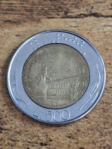 Italy 1985, 500 Lire Coin - free standard postage
