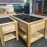 Handcrafted Large Wooden Planters, Veg Planter, Bamboo boxes Made to Order Image 3