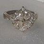 Pristine Vintage Silver & White Sapphire Ring Image 7