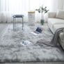 Soft Touch Area Rug Bedroom Anti-Skid Yoga Carpet Shaggy Rugs Fluffy Motley Tie-dye Carpets Light Grey 60 x 120 cm MULTIPLE COLOURS, SIZES AVAILABLE (FREE POSTAGE) Image 2