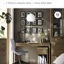 IKEA Tonstad dark oak veneer desk with drawer Image 6