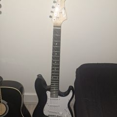electric guitar, Amp, stand, tuner, picks