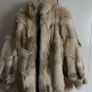 Tan and white vintage fur coat Image 3
