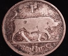 #549 - Ireland - 1930 - Shilling - Silver - KM.6
