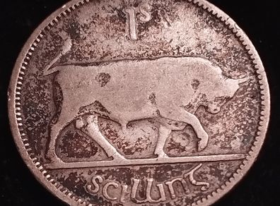#549 - Ireland - 1930 - Shilling - Silver - KM.6