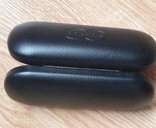 New - A Solid Glass Case - Black - Snap Closing
