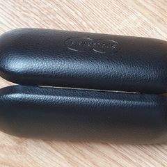 New - A Solid Glass Case - Black - Snap Closing