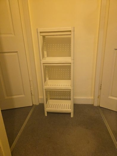 IKEA Plastic Shelf Bathroom Unit