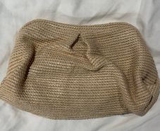 Natural Woven Beige Clutch Bag!