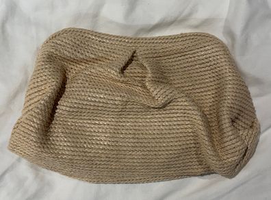 Natural Woven Beige Clutch Bag!