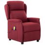 Massage Chair with Cushion Wine Image 3