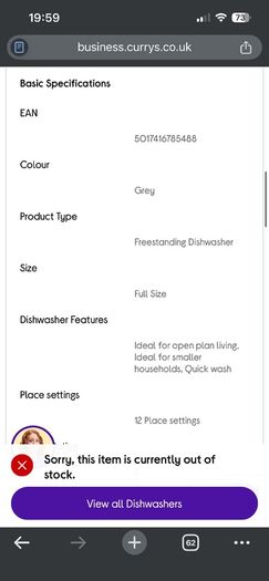 kenwood dishwasher