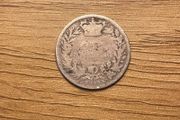 1877 Silver shilling, UK