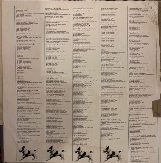 Rick Springfield. Living in Oz. Original 1984 release in vg condition