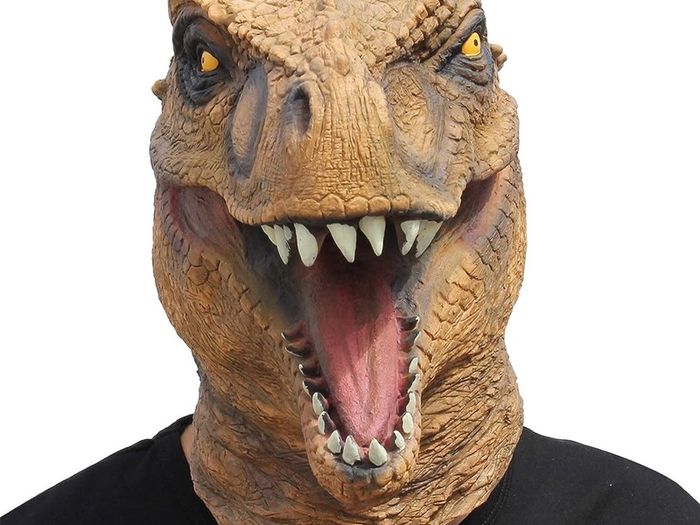Dinosaur Mask T-rex Head Latex Realistic Animal Full Head Mask for Halloween Costume Party Carnival Cosplay