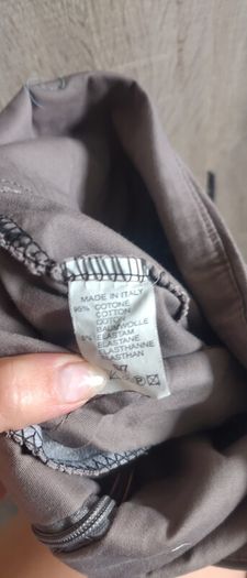Khaki high waisted skirt with zip  size xs made in Italy