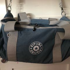 Kipling ARGUS nylon waterproof duffle bag sports gym weekender bag with shoe / ball compartment