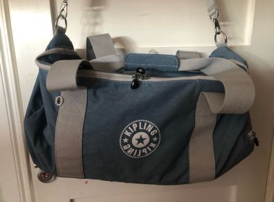 Kipling ARGUS nylon waterproof duffle bag sports gym weekender bag with shoe / ball compartment