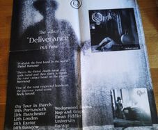 OPETH - Original vintage tour poster from 2003 also advertising Deliverance and Damnation albums