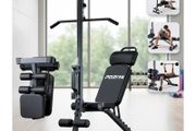 NEW PRO MULTI GYM BENCH 9 In 1 Foldable Adjustable Weight Bench with Barbell Rack - FREE DELIVERY