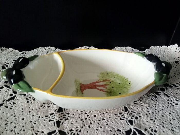 Vintage Silea Fine Porcelain Olive Serving Dish