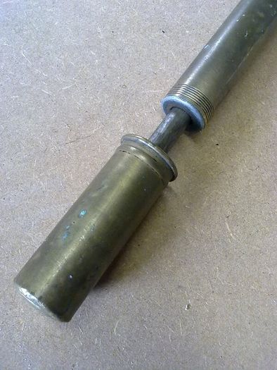 Old brass bicycle pump Thapex made by the Apex Inflator Co. Ltd.