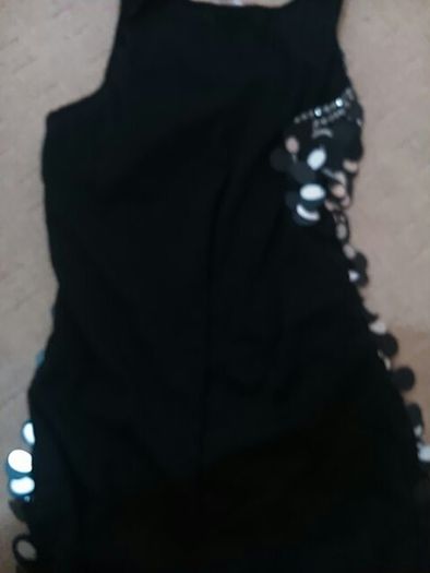 Sliver and black soft net dress new