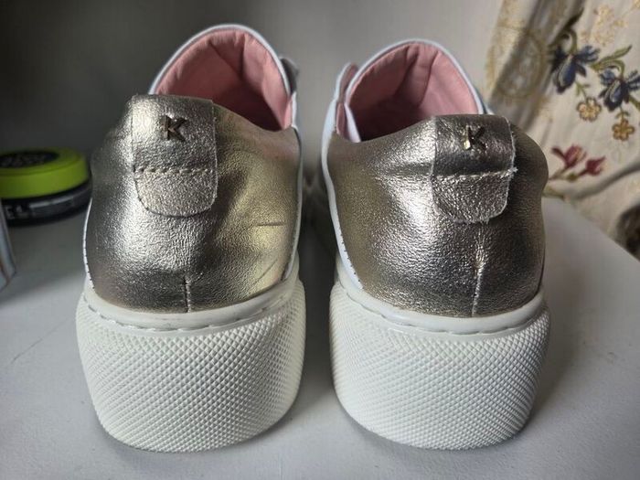 Kate Appleby White Leather Platform Trainers Size 41