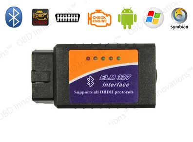 ELM327 V1.5 Bluetooth Scan Scanner Tool Code Reader OBD2 ELM 327 V 1.5 OBDII Code Reader Diagnostic Tool Mini Scanner OBD 2 Car Diagnostic-Tool