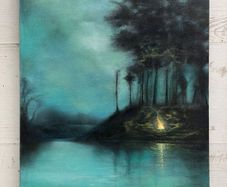 Original Oil Painting  -Midnight